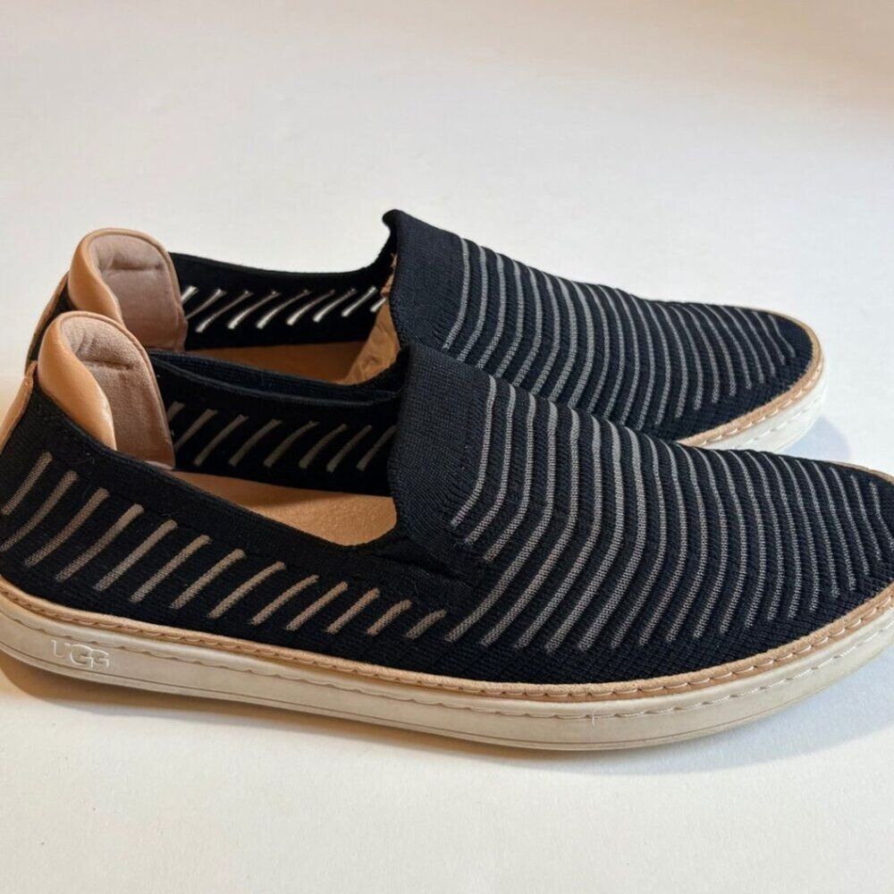 UGG Sammy Breeze Knit Slip On Sneakers Black Womens 8.5 Comfort - Picture 10 of 15
